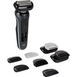 Procter & Gamble Series 6 62-G1650s, Máquina de afeitar negro, Máquina de afeitar de láminas, Negro, Botones, Batería, Batería integrada, 60 min