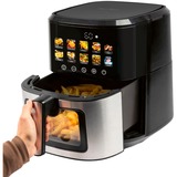 ProfiCook PC-FR 1286 H, Freidora de aire caliente negro/Acero fino