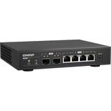 QNAP QSW-2104-2S switch No administrado 2.5G Ethernet Negro, Interruptor/Conmutador No administrado, 2.5G Ethernet