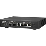 QNAP QSW-2104-2S switch No administrado 2.5G Ethernet Negro, Interruptor/Conmutador No administrado, 2.5G Ethernet