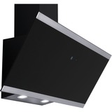 Respekta CH 89090 S, Campana extractora negro/Acero fino