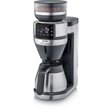 Severin KA 4851, Cafetera de filtro negro (mate)/Acero fino cepillado