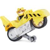 Spin Master PATRULLA CANINA - MOTO JUGUETE MOTO PUPS RUBBLE - Motocicleta de Fricción Deluxe con Función de Caballito y Figura Rubble Patrulla Canina Moto Pups -6060543 - Juguetes Niños 3 Años +, Vehículo de juguete amarillo