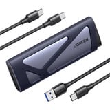 UGREEN CM767 USB 3.2 10Gbps M.2 NVMe y SATA, Caja de unidades gris/Plateado