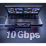 UGREEN CM767 USB 3.2 10Gbps M.2 NVMe y SATA, Caja de unidades gris/Plateado