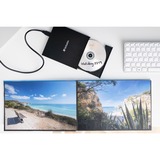 Verbatim External Slimline CD/DVD Writer unidad de disco óptico DVD±RW Negro, Regrabadora DVD negro, Negro, Bandeja, Horizontal, Portátil, DVD±RW, USB 2.0