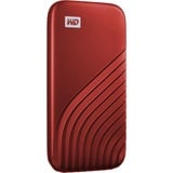 WD My Passport 1000 GB Rojo, Unidad de estado sólido rojo, 1000 GB, USB Tipo C, 3.2 Gen 2 (3.1 Gen 2), 1050 MB/s, Protección mediante contraseña, Rojo