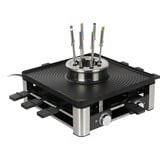 WMF Lumero 61.3020.1009 parrilla de interior 8 personas(s) 1960 W Negro, Acero inoxidable, Raclette acero fino/Negro, 1960 W