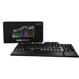 be quiet! Dark Mount Silent Tactile DE ISO teclado Juego USB QWERTZ Alemán Negro, Teclado para gaming negro, Alámbrico, USB, Interruptor mecánico, QWERTZ, LED RGB, Negro