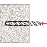 fischer Taco para hormigón celular GB 14, Pasador gris claro