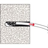 fischer Taco para hormigón celular GB 14, Pasador gris claro