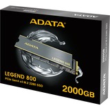 ADATA LEGEND 800 2 TB, Unidad de estado sólido gris/Dorado