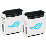 ASUS ROG Rapture GT6 (W-2-PK) Tribanda (2,4 GHz/5 GHz/5 GHz) Wi-Fi 6 (802.11ax) Blanco 4 Interno, Router blanco, Blanco, Interno, Enrutador de malla, Poder, 538,8 m², Tribanda (2,4 GHz/5 GHz/5 GHz)