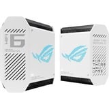 ASUS ROG Rapture GT6 (W-2-PK) Tribanda (2,4 GHz/5 GHz/5 GHz) Wi-Fi 6 (802.11ax) Blanco 4 Interno, Router blanco, Blanco, Interno, Enrutador de malla, Poder, 538,8 m², Tribanda (2,4 GHz/5 GHz/5 GHz)
