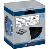 Bosch 2 608 620 727 accesorio para amoladora angular Cepillo de copa Cepillo de copa, Acero, 7,5 cm, Bosch, Negro, Azul, 0,5 mm
