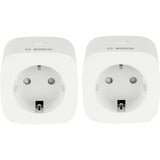 Bosch 8750001300X2, Toma de corriente con interruptor blanco