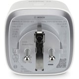 Bosch 8750001300X2, Toma de corriente con interruptor blanco