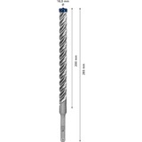 Bosch Expert SDS plus-7X Broca helicoidal 1 pieza(s), Taladro Martillo perforador, Broca helicoidal, 1,6 cm, 265 mm, Hormigón duro, 20 cm