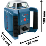 Bosch GRL 400 H Professional 0601061806, Láser rotativo azul/Negro