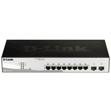 D-Link DGS-1210-10 Gestionado L2 Gigabit Ethernet (10/100/1000) 1U Negro, Gris, Interruptor/Conmutador Gestionado, L2, Gigabit Ethernet (10/100/1000), Bidireccional completo (Full duplex), Montaje en rack, 1U