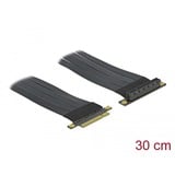 DeLOCK 85766 tarjeta y adaptador de interfaz Interno PCIe, Tarjeta de ampliación PCIe, PCIe, Negro, 0,3 m, 1 pieza(s)