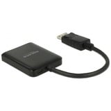 DeLOCK 87769 divisor de video DisplayPort 2x HDMI, Splitter HDMI negro, DisplayPort, 2x HDMI, 3840 x 2160 Pixeles, Negro, De plástico, 1.4/2.2