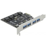 DeLOCK PCIe x1 a 4x USB externo Tipo-A USB 3.2 Gen 1, Controlador USB 