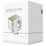 DeepCool AK500 G2 WH, Disipador de CPU blanco/Madera