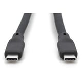 Digitus Cable de conexión de silicona USB 3.2 Gen 1 USB-C > USB-C negro
