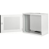 Digitus Carcasa de pared SOHO, sin montar - 540 x 400 mm (an. x pr.), Armario IT gris claro, sin montar - 540 x 400 mm (an. x pr.), Bastidor de pared, 9U, 60 kg, Rieles de rack, Gris