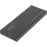 Digitus Ultra Slim HDMI Splitter, 1x4, 4K / 60 Hz, Splitter HDMI negro