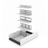 Digitus Unibox LWL para montaje en pared, Armario IT gris claro