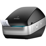 Dymo LabelWriter ™ Wireless, Impresora de etiquetas plateado/Negro, Térmica directa, 600 x 300 DPI, Inalámbrico y alámbrico, Negro