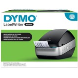 Dymo LabelWriter ™ Wireless, Impresora de etiquetas plateado/Negro, Térmica directa, 600 x 300 DPI, Inalámbrico y alámbrico, Negro