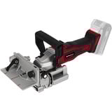 EINHELL Fresadora de espigas plana Power X-Change TE-BJ 18 Li - Solo, 18 Voltios, Esamblaje con galleta rojo/Negro