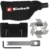 EINHELL Fresadora de espigas plana Power X-Change TE-BJ 18 Li - Solo, 18 Voltios, Esamblaje con galleta rojo/Negro