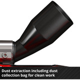 EINHELL Fresadora de espigas plana Power X-Change TE-BJ 18 Li - Solo, 18 Voltios, Esamblaje con galleta rojo/Negro