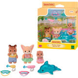 EPOCH Sylvanian Families - Amigos del jardín de infancia de aventuras "Diversión en la piscina", Juegos de construcción 