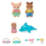 EPOCH Sylvanian Families - Amigos del jardín de infancia de aventuras "Diversión en la piscina", Juegos de construcción 