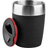 Emsa TRAVEL CUP tazón Negro, Termo negro/Acero fino, Sencillo, 0,2 L, Negro