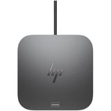 HP Base de acoplamiento Thunderbolt 4 de 100 W G6, Estación de acoplamiento Alámbrico, Thunderbolt 4, 100 W, 10,100,1000,2500 Mbit/s, Gris, 5K Ultra HD