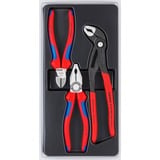 KNIPEX 00 20 09 V01 alicate Juego de alicates, Set de pinzas azul/Negro, Juego de alicates, Azul/Rojo, 950 g