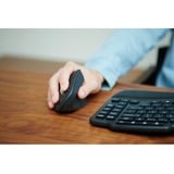 Kensington Ratón recargable Pro Fit Ergo MY630 EQ negro, mano derecha, Diseño vertical, RF Wireless + Bluetooth + USB Type-A, 2400 DPI, Negro