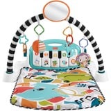 Mattel Kick & Play Multicolor Manta de juegos para bebés, Gimnasio de actividades/Alfombra Manta de juegos para bebés, Barra de juguetes, Multicolor