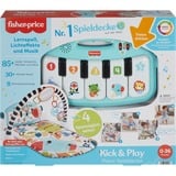 Mattel Kick & Play Multicolor Manta de juegos para bebés, Gimnasio de actividades/Alfombra Manta de juegos para bebés, Barra de juguetes, Multicolor