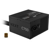 NZXT C750 Bronze, Fuente de alimentación de PC negro