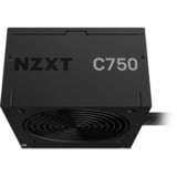 NZXT C750 Bronze, Fuente de alimentación de PC negro