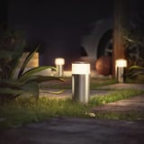 Philips Hue Lámpara de zócalo White & Color Ambiance Calla, Luz de LED plateado