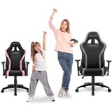 Sharkoon Skiller SGS2 Jr. Silla para videojuegos universal Asiento acolchado Negro, Rosa, Asientos de juego negro/Rosa, Silla para videojuegos universal, 65 kg, Asiento acolchado, Respaldo acolchado, Universal, 160 cm