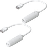 Ubiquiti Cable de extensión Easy Cable Cat.6a F/UTP, paquete de 2, Cable alargador blanco